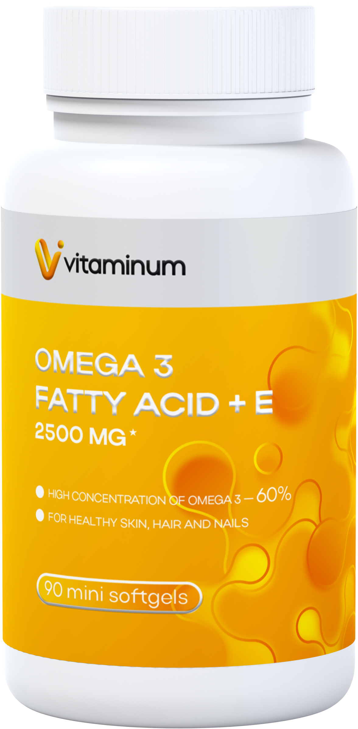  Vitaminum ОМЕГА 3 60% + витамин Е (2500 MG*) 90 капсул 700 мг   в Орске